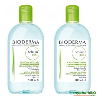 Nước Tẩy Trang Cho Da Dầu, Da Hỗn Hợp, Da Mụn Bioderma Senbium H2O