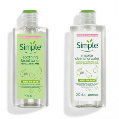 Nước Tẩy Trang Lành Tính Simple Kind To Skin Micellar Cleansing Water 200ml