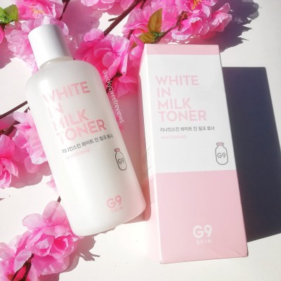 Nước Hoa Hồng Dưỡng Trắng Da G9Skin White In Milk Toner 300ml -97% GIFT