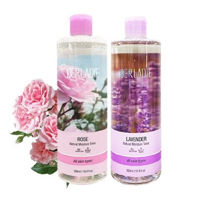 Nước Hoa Hồng Kháng Viêm, Trị Mụn Chiết Xuất Hoa Lavender Derladie Lavender Natural Moisture Toner 500ml