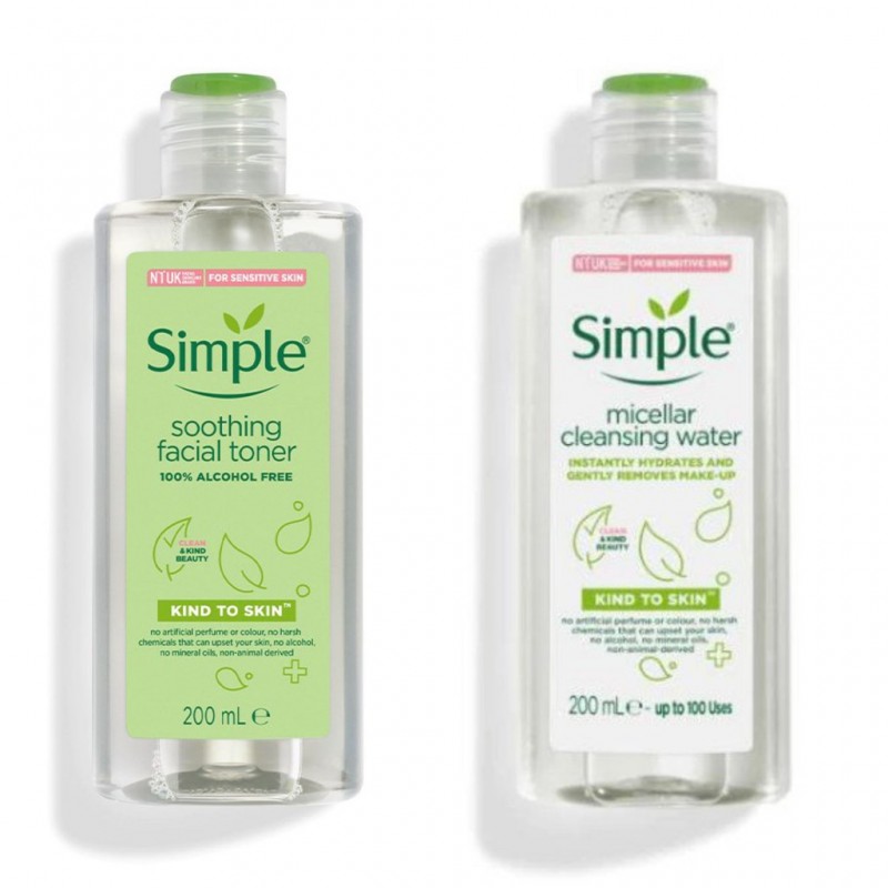 Nước Tẩy Trang Lành Tính Simple Kind To Skin Micellar Cleansing Water 200ml