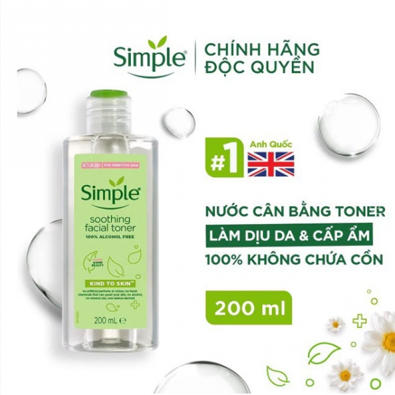 Toner Simple Kind To Skin Soothing Facial 200ml