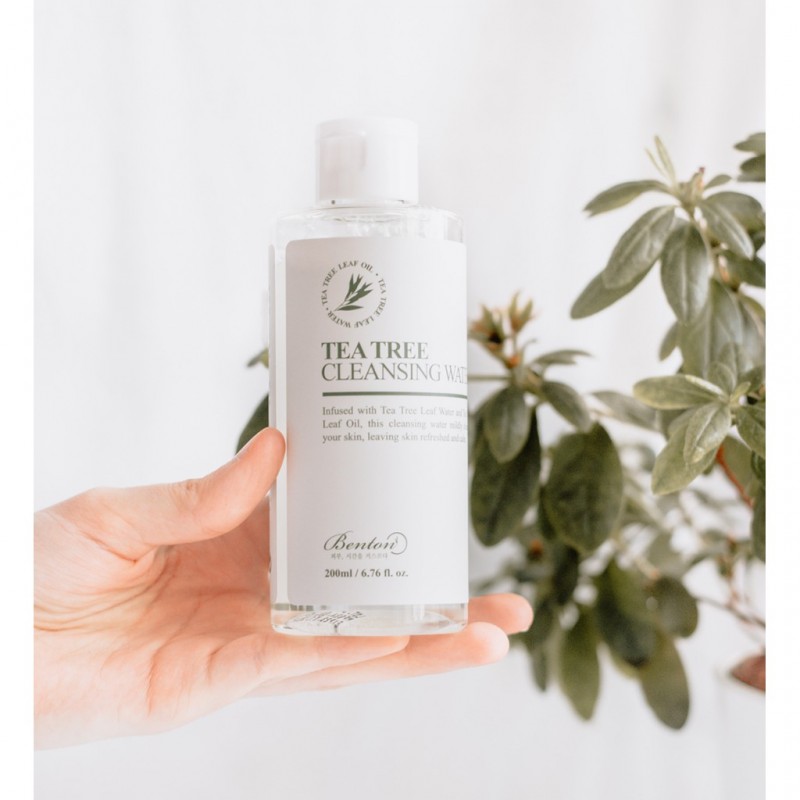 Nước Tẩy Trang Tràm Trà Kiềm Dầu, Trị Mụn Benton Tea Tree Cleansing Water 200ml