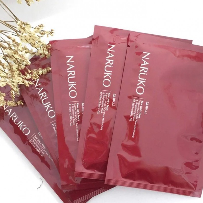 Mặt Nạ Làm Sáng Da, Se Lỗ Chân Lông Chiết Xuất Ý Dĩ Nhân Đỏ Naruko RJT Pore Minimizing & Brightening Mask 26ml